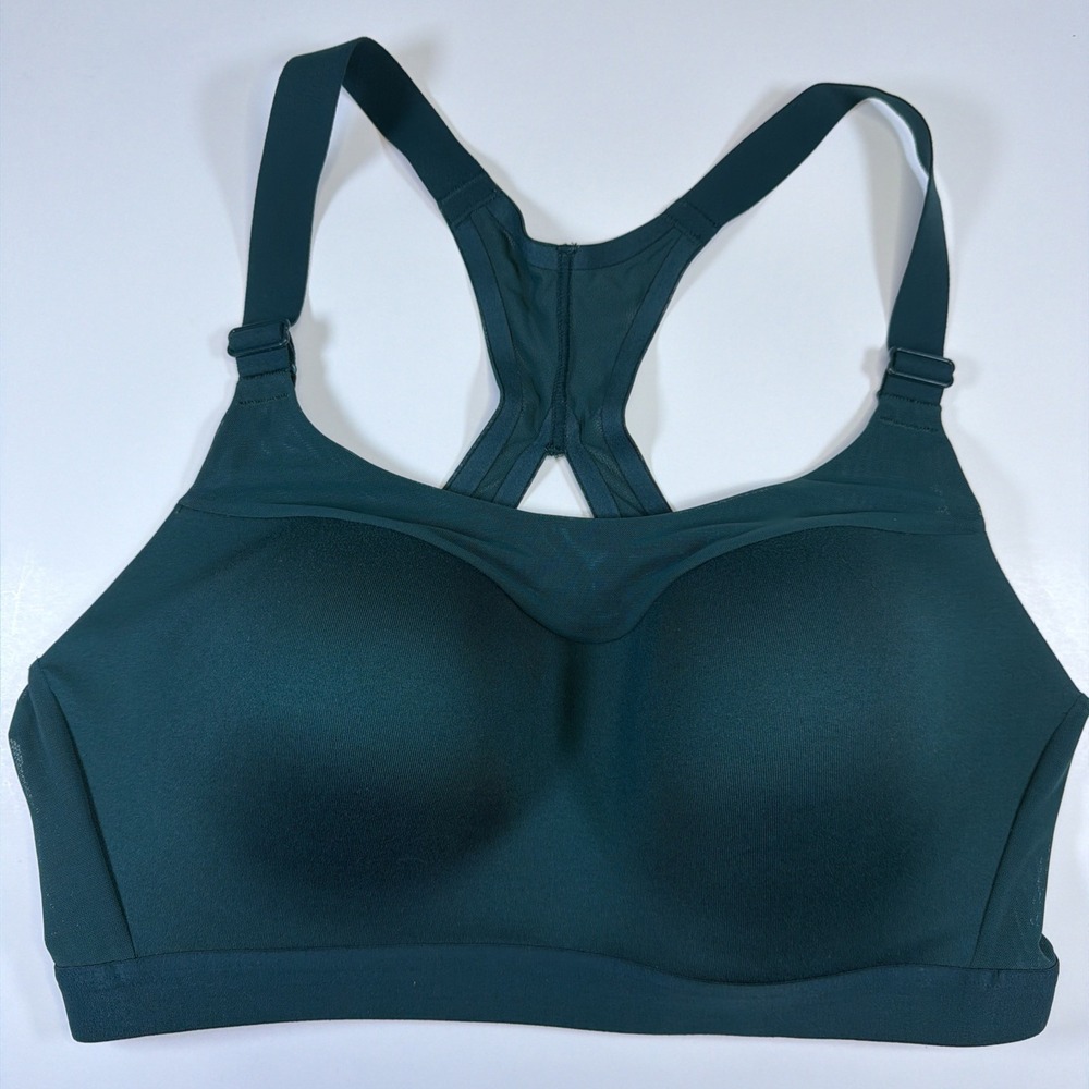 Victorias Secret 34D Sports Bra Green On Point Incredible Wireless Racerback
